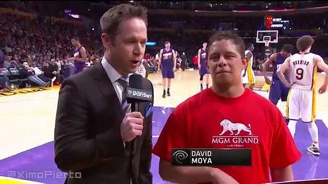 Lakers Fan Wins $95K with Half-Court Shot - Suns vs Lakers - January 3, 2016 - NBA 2015-16 Season