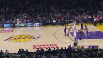Lou Williams Beats the Halftime Buzzer - Suns vs Lakers - January 3, 2016 - NBA 2015-16 Season
