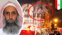 Iranian protesters storm Saudi embassy in Tehran and set it ablaze after Shiite cleric's execution