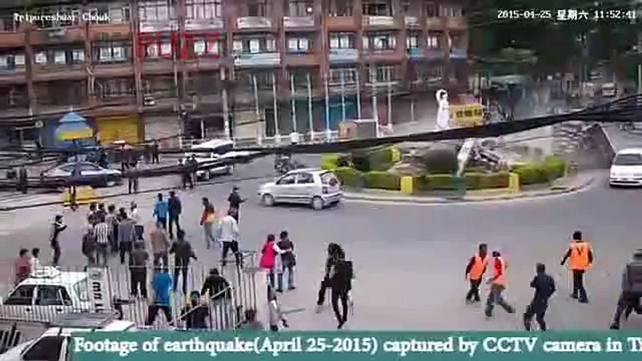 Earthquake in Nepal 2015, CCTV footage one in all