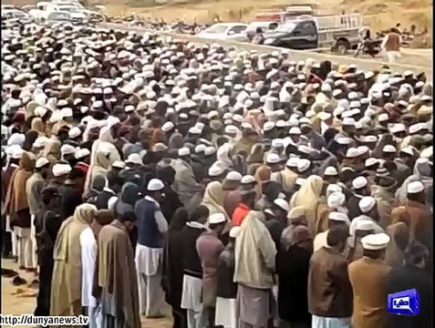 Dunya News- Funeral prayers of Karak accident victims offered.
