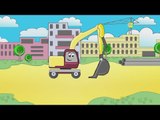 ✔ Cars Cartoons Compilation! Excavator & Heavy Vehicle. 11 Minutes Video For Children - 36 Episode.