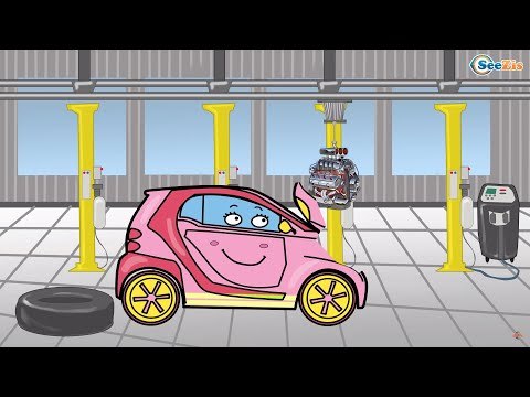 ✔ Car Garage | Monster Truck | Kids Car Service | Children's Car Cartoons | 14 Episode