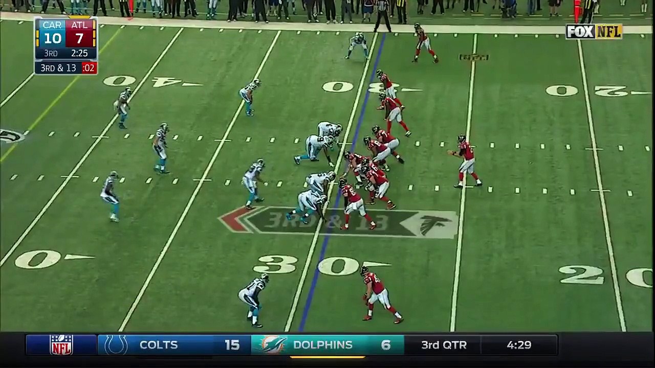 Julio Jones Jumps Over Kuechly & Sprints for 70 yd Photo Finish TD | Panthers vs. Falcons