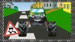 ✔ Monster Truck with Police Car Crazy Race and High Speed / Cars Cartoons Compilation for kids ✔