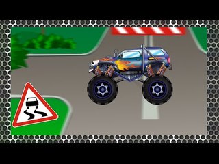 ✔ Monster Truck walking in the park / Crazy Race / Cars Cartoons Compilation for kids ✔