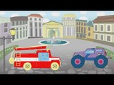 ✔ Monster Truck Compilation for kids. Cars Cartoons for children. 10 Minutes.