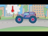 ✔ New Monster Truck Compilation in a cave, on the beach and in the city. Cars Cartoons for children.