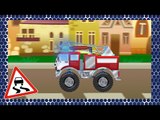✔ Fire Truck with Police Car. Cars Cartoons Compilation for kids / Emergency Vehicles Adventures ✔