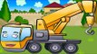 ✔ Car Cartoon - Construction Vehicles For Children - Crane at construction site. Episode 5