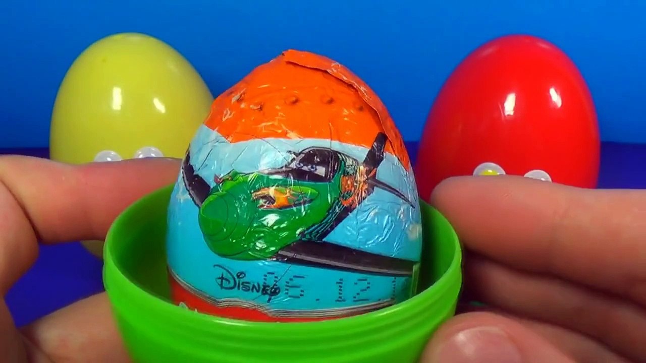 Surprise eggs with eyes! Unboxing 3 surprise eggs Disney PLANES For Kids For BABY mymillio