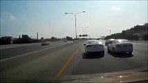 Insane Road Rage leads to massive Car Crash on Highway!