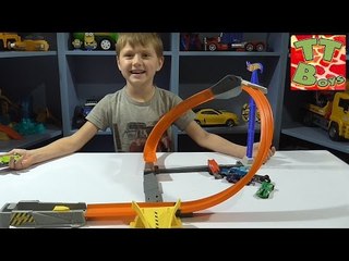 ✔ Машинки Хот Вилс. Запуск на новом треке от Игорька. Video for kids / Cars for boys / Hot Wheels ✔