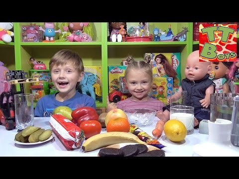 ✔ BRUDER. ВЫЗОВ. Смузи Челендж от Игорька и Ярославы / Smoothie Challenge / Video for kids ✔