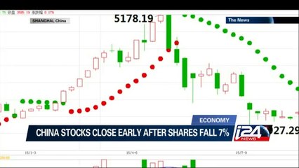 China stocks close early after shares fall 7%