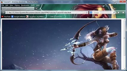 HTML5 and CSS3 beginners tutorial 8 - directory structures