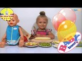 ✔ Baby Born. Cook Yaroslava prepares skewers of fruit for Dolls. Delicious / Video for kids ✔