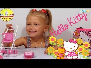 ✔ Hello Kitty. Girl Yaroslava unpacking Surprise Bag. Toy for children / Video for kids / VLOG ✔