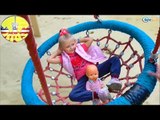 ✔ Nenuco. Little girl Yaroslava on the playground in the park with her baby doll / Video for kids ✔