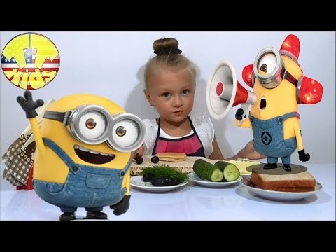 ✔ Minions. CookYaroslava prepares Sandwich – new recipe. Delicious / Video for children ✔