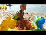 ✔ Girl Yaroslava with Nenuco bathed in the lake / Baby Doll Bath time / Video for kids Part 2 ✔