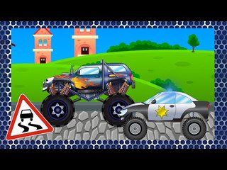 ✔ Cars Cartoons Compilation for kids. Monster Truck New Race / Crazy Track & Speed / 20 Episode ✔