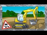 ✔ Excavator build the house with Truck and Crane. Cars Cartoons / Compilation for kids / 4 Episode ✔