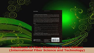 PDF Download  Handbook of Fiber Chemistry Third Edition International Fiber Science and Technology PDF Full Ebook