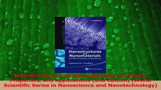 PDF Download  Nanostructures and Nanomaterials Synthesis Properties and Applications 2nd Edition Download Online