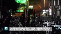 Saudi allies Bahrain and Sudan cut ties with Tehran as regional crisis deepens