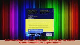 PDF Download  Introduction to Computational Materials Science Fundamentals to Applications PDF Online