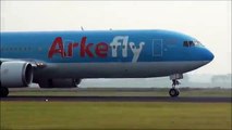 Plane spotting at Schiphol Airport   Beautiful landings & take off s!