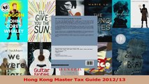 PDF Download  Hong Kong Master Tax Guide 201213 Read Full Ebook