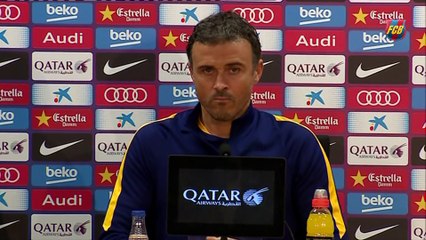 Luis Enrique: "It's a month with lots of games. The three points are basic"