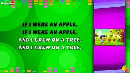 If I Were An Apple Lyrical Video | English Nursery Rhymes Full Lyrics For Kids & Children