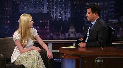 Elle Fanning on Jimmy Kimmel (06-13-2011) part 1