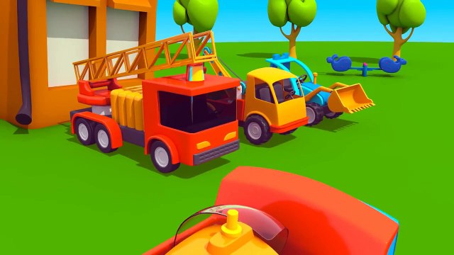 Leo der neugierige Lastwagen - WOW ein Hubschrauber! Animation für Kinder