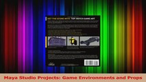 PDF Download  Maya Studio Projects Game Environments and Props PDF Online