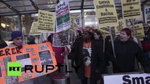 Dont use Paris as an excuse for racism and war! - anti-CNN protesters