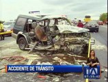 5 muertos y cuatro heridos dejó un accidente de tránsito en Guayas