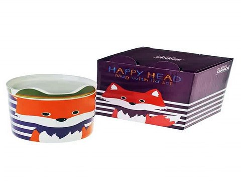 Четкий подарок на день рождения - Кружка с крышкой Лисик в г. Самара