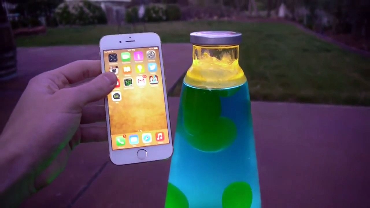 iPhone 6 Dropped Inside a Lava Lamp!