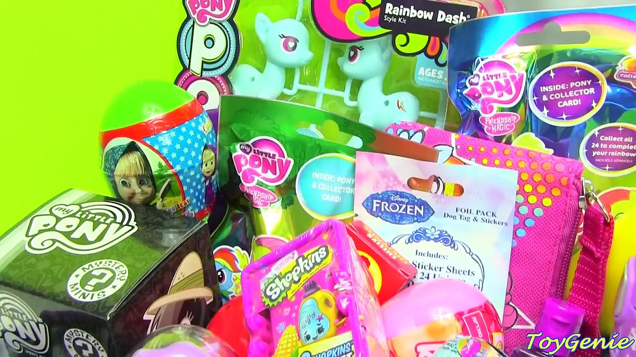 My Little Pony Lunch Box Surprises with MLP, Shopkins, Barbie Surprises