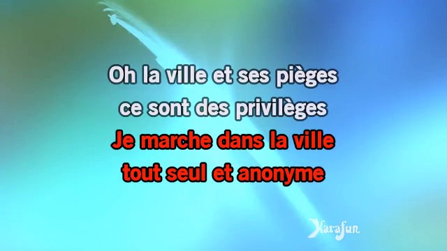 Karaoké Je marche seul - Jean-Jacques Goldman *