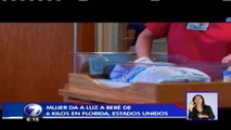 Mujer da a luz bebé de 6 kilos en Florida, Estados Unidos