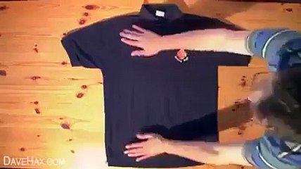 Fold a Shirt in less than 2 Seconds Amazing Video