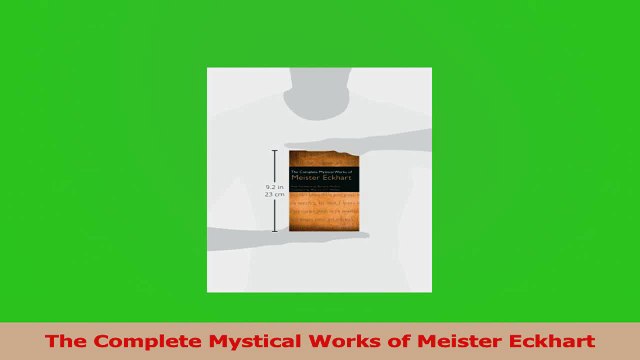PDF Download The Complete Mystical Works of Meister Eckhart PDF Full Ebook