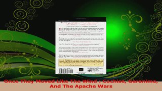 Download  Once They Moved Like The Wind  Cochise Geronimo And The Apache Wars PDF Online