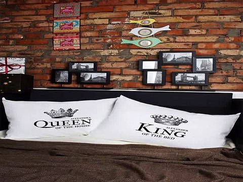 Ура! Долго искал подарок на именины - Наволочки с Вашим текстом King & Queen в г. Сургут