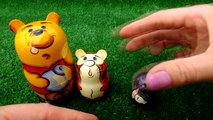 Winnie the Pooh & Friends Surprise UNBOXING Demo! Piglet, Eeyore,Tigger Matryoshka doll!